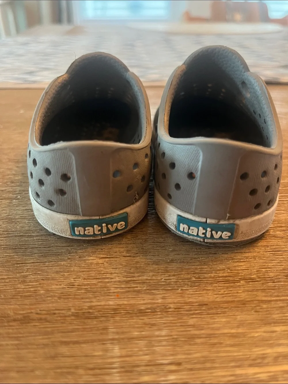 Native Shoes Kids Light Gray Slip-On Water Shoes